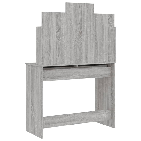 Schminktisch mit Spiegel Grau Sonoma 96 cm