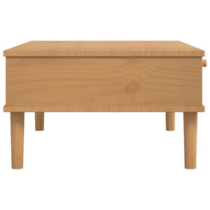 Couchtisch Braun Rattan-Optik 100x55 cm