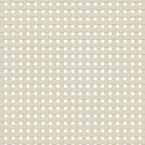 Couchtisch Weiß Rattan-Optik 100x55 cm
