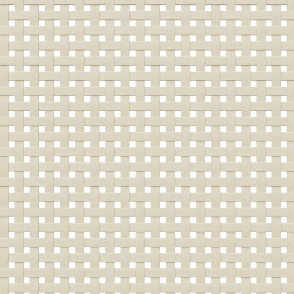 Bücherschrank SENJA Weiß Kiefer Rattan-Look
