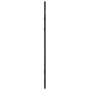 Schwarzer Wandspiegel 30x60 cm Gewölbt