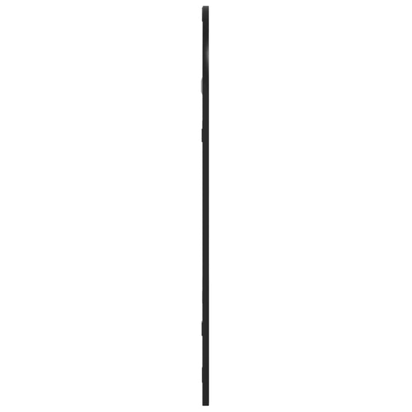 Schwarzer Wandspiegel 30x60 cm Gewölbt