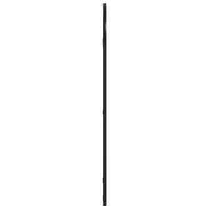 Wandspiegel Schwarz 50x100 cm Gewölbt