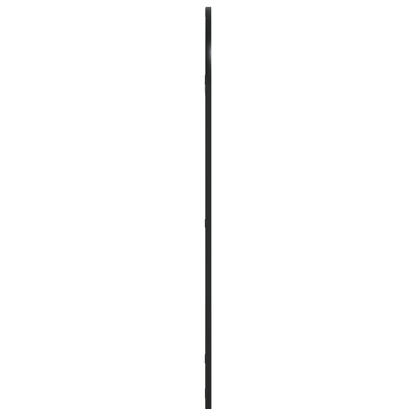 Wandspiegel Schwarz 50x100 cm Gewölbt