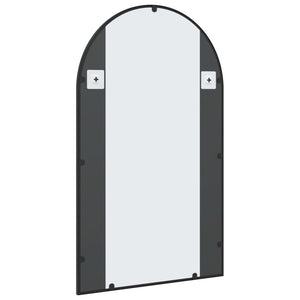 Wandspiegel Schwarz 60x100 cm Eisen