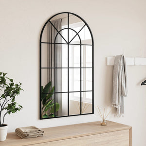 Wandspiegel Schwarz 60x100 cm Eisen