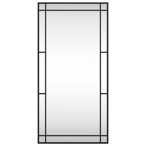 Schwarzer Wandspiegel 50x100 cm