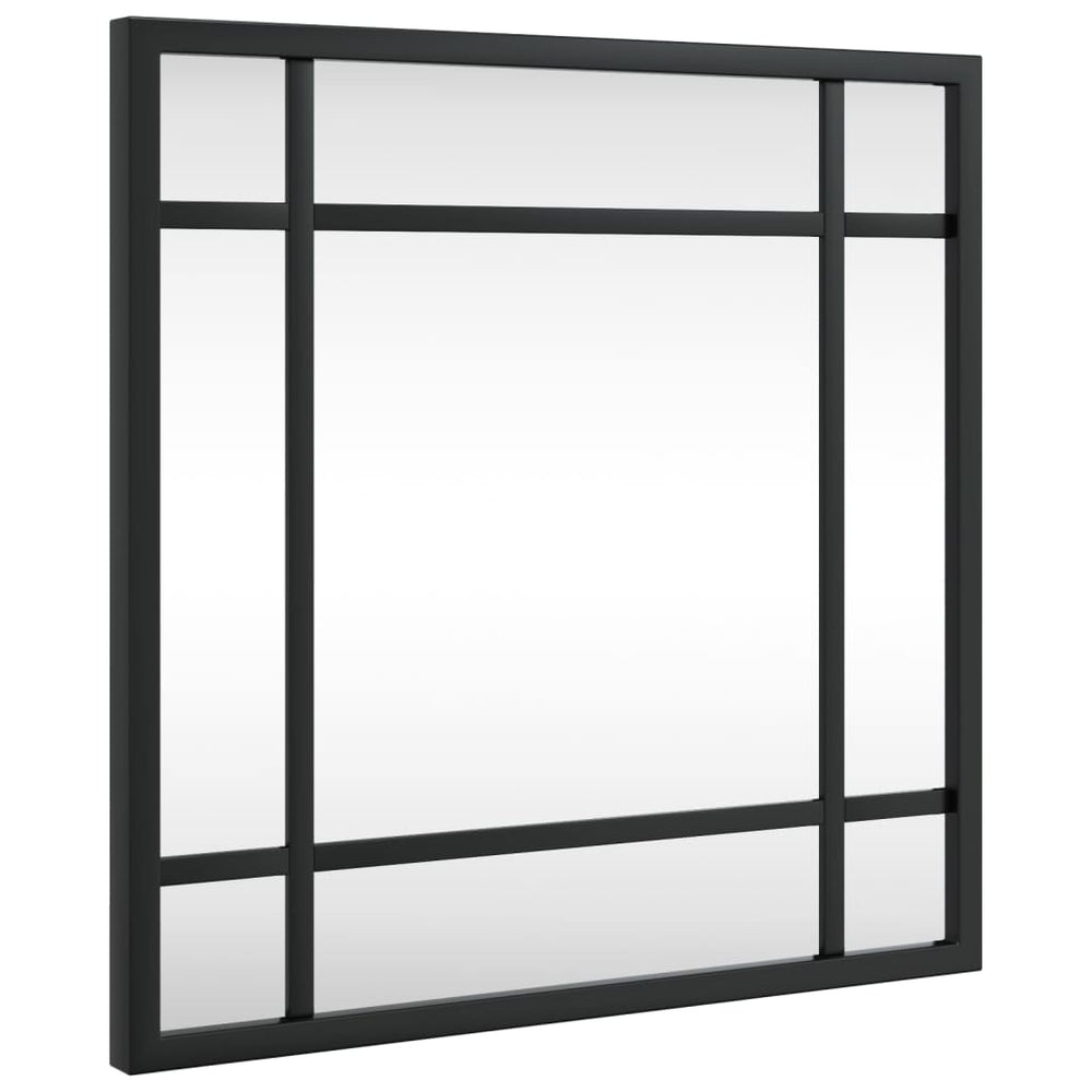 Quadratischer Wandspiegel Schwarz 30x30 cm