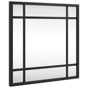 Quadratischer Wandspiegel Schwarz 30x30 cm