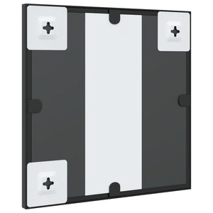 Quadratischer Wandspiegel Schwarz 30x30 cm