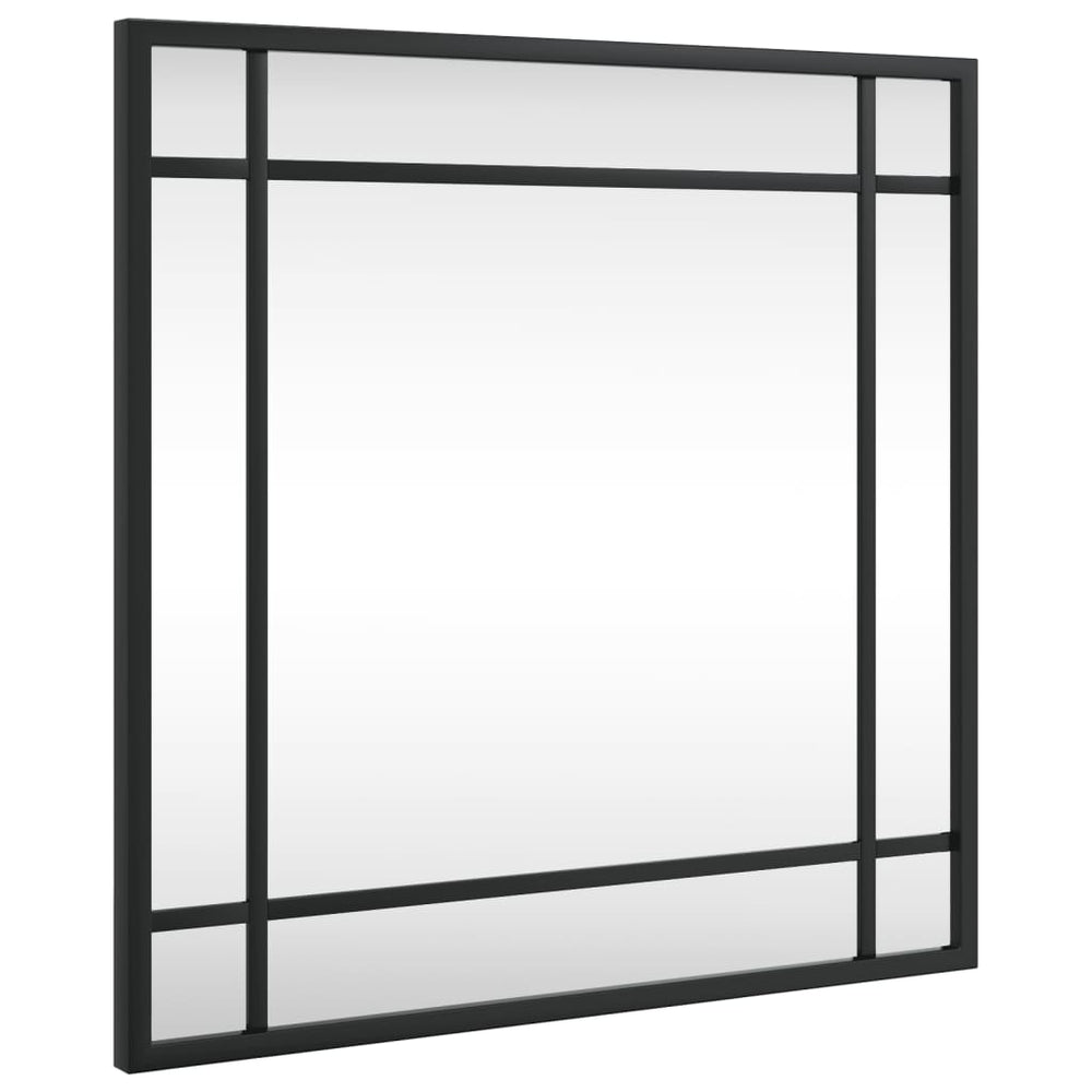 Quadratischer Wandspiegel Schwarz 40x40 cm