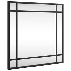 Quadratischer Wandspiegel Schwarz 40x40 cm