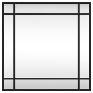 Quadratischer Wandspiegel Schwarz 40x40 cm
