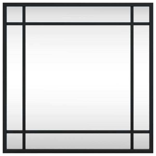 Quadratischer Wandspiegel Schwarz 40x40 cm