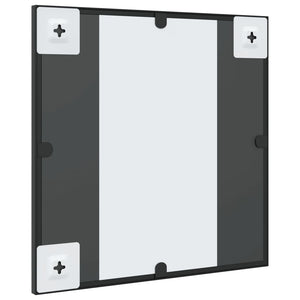Quadratischer Wandspiegel Schwarz 40x40 cm