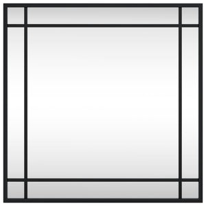 Quadratischer Wandspiegel Schwarz 50x50 cm