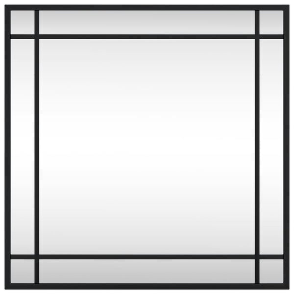 Quadratischer Wandspiegel Schwarz 50x50 cm