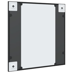 Quadratischer Wandspiegel Schwarz 50x50 cm