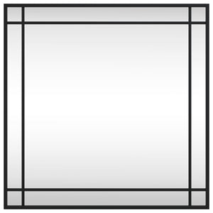 Quadratischer Wandspiegel Schwarz 60x60 cm