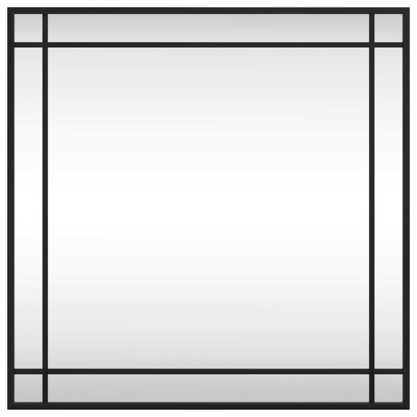 Quadratischer Wandspiegel Schwarz 60x60 cm