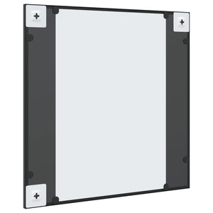 Quadratischer Wandspiegel Schwarz 60x60 cm