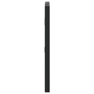 Wandspiegel Schwarz 60x30 cm Eisen Gewölbt