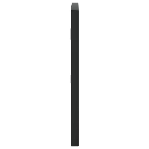 Wandspiegel Schwarz 60x30 cm Eisen Gewölbt