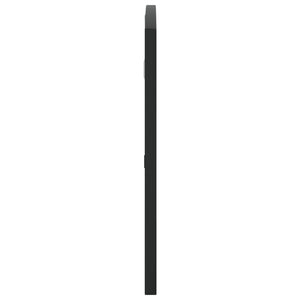Wandspiegel Schwarz 80x40 cm Gewölbt