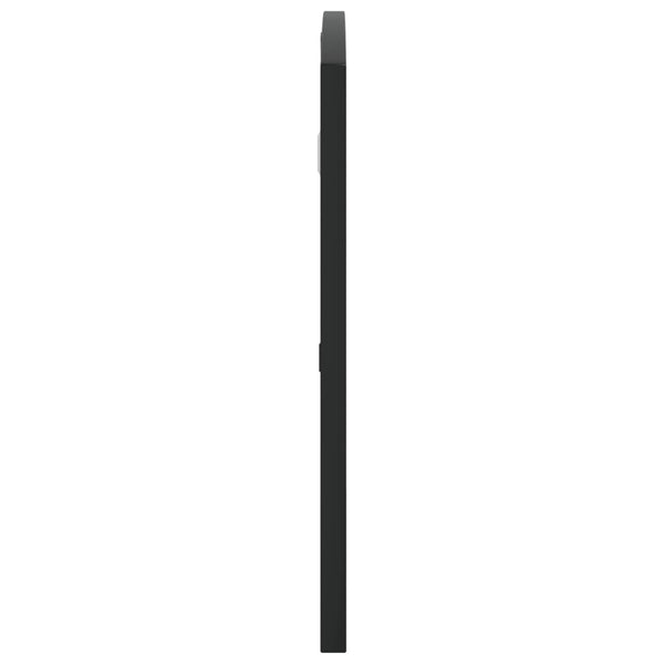 Wandspiegel Schwarz 80x40 cm Gewölbt