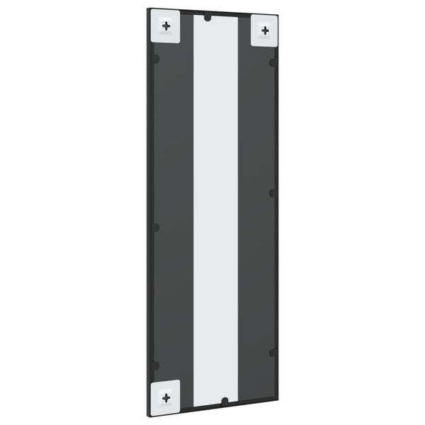 Rechteckiger Wandspiegel Schwarz 30x80 cm