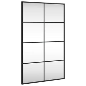 Wandspiegel Schwarz 50x80 cm Rechteckig