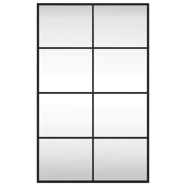 Wandspiegel Schwarz 50x80 cm Rechteckig