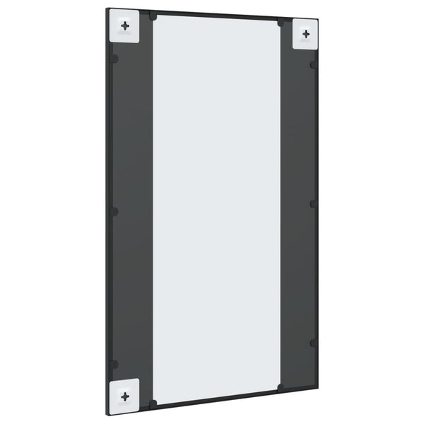 Wandspiegel Schwarz 50x80 cm Rechteckig