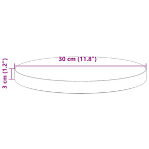 Runde Tischplatte Kiefer Ø30cm