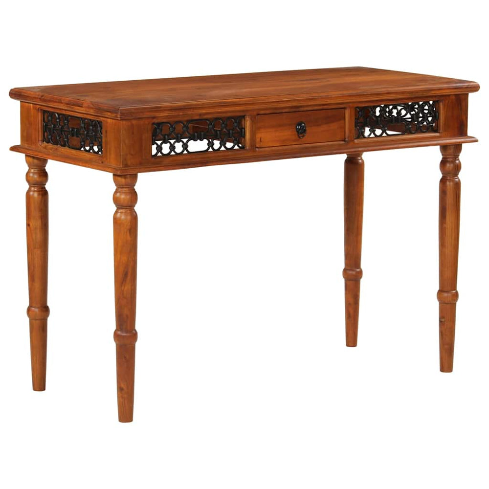 Akazie Schreibtisch mit Schublade, 110 cm