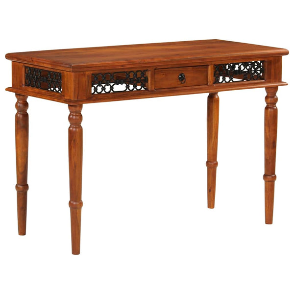 Akazie Schreibtisch mit Schublade, 110 cm