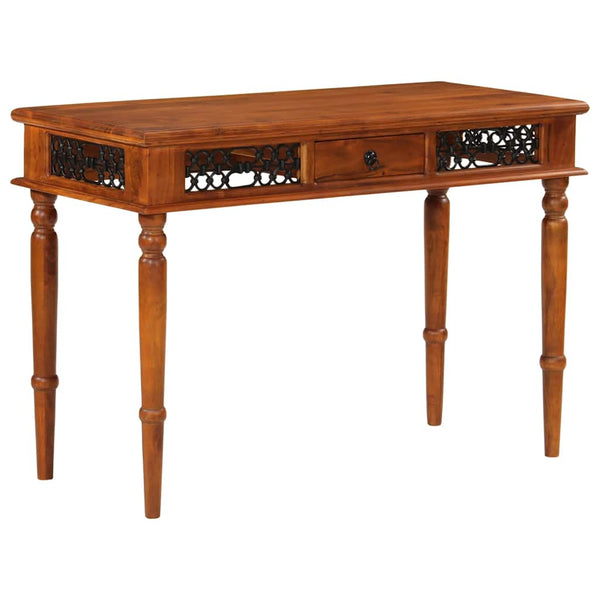 Akazie Schreibtisch mit Schublade, 110 cm