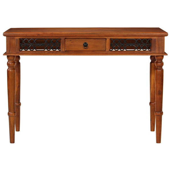 Akazie Schreibtisch mit Schublade, 110 cm