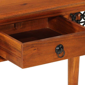 Akazie Schreibtisch mit Schublade, 110 cm