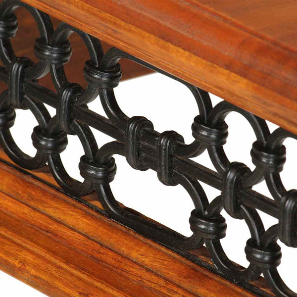 Akazie Schreibtisch mit Schublade, 110 cm