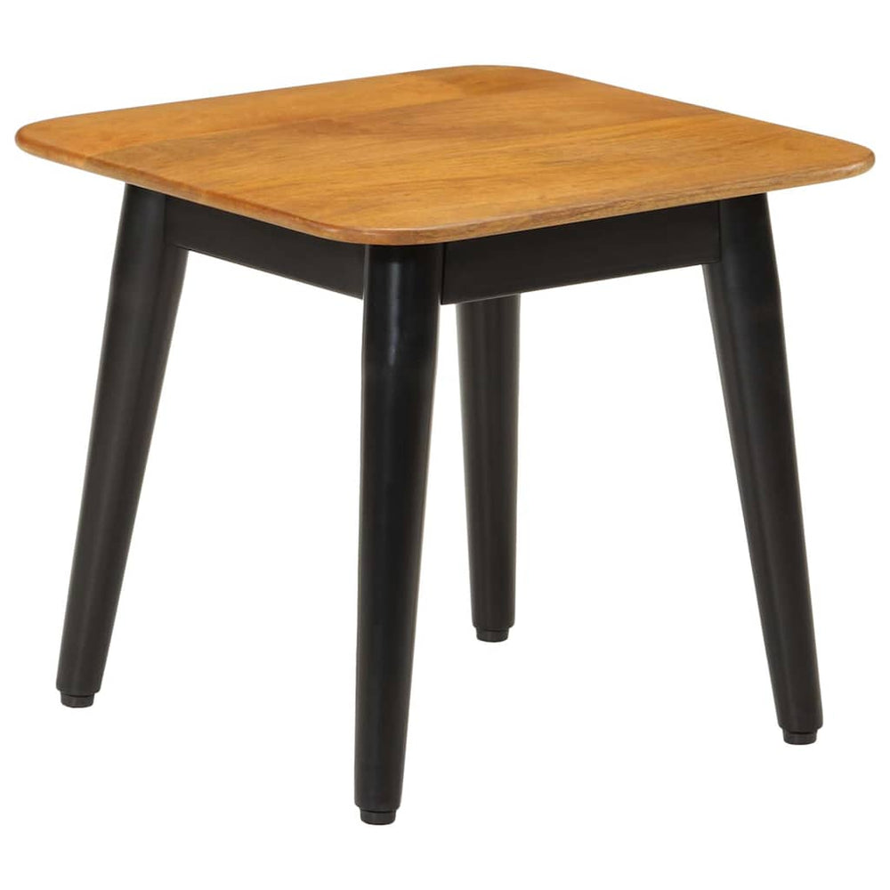 vidaXL Table basse 45x45x40 cm en bois de manguier massif et fer
