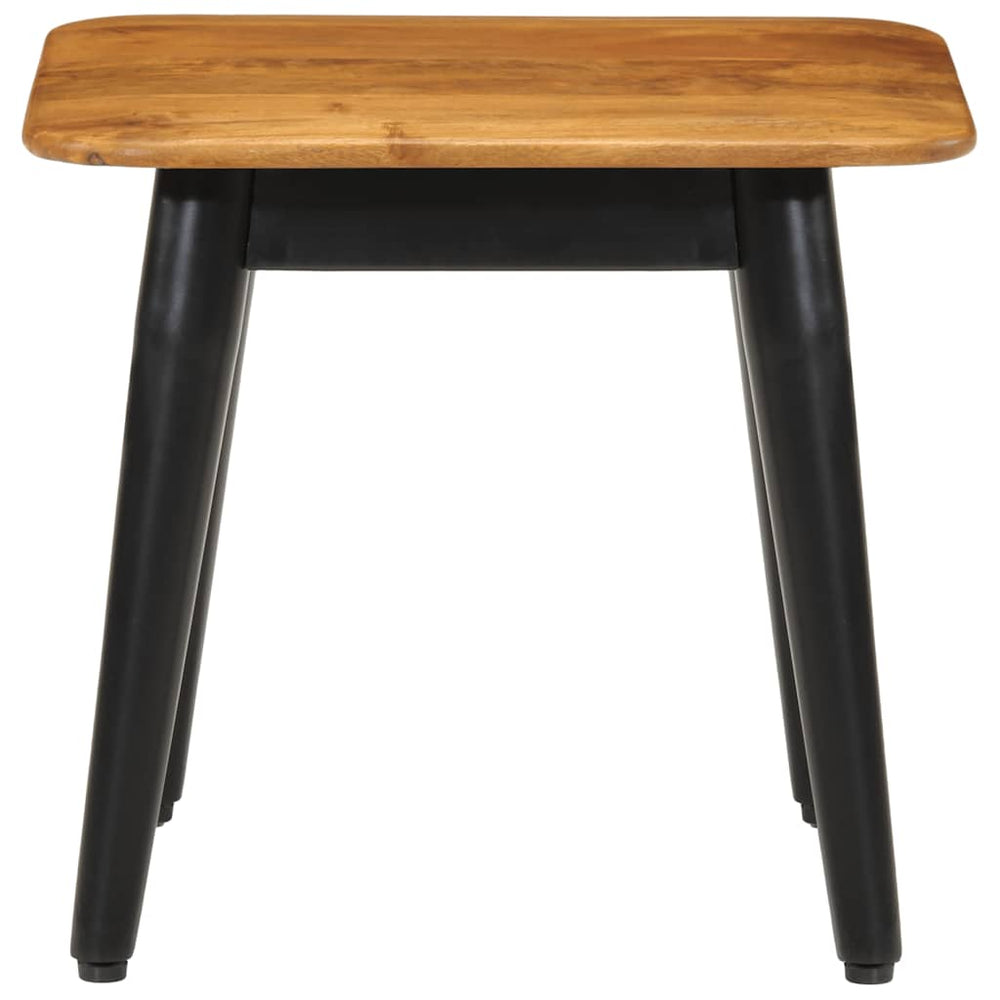 vidaXL Table basse 45x45x40 cm en bois de manguier massif et fer