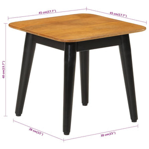 Couchtisch Mango Massivholz 45x45 cm
