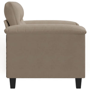 vidaXL Fauteuil Taupe 60 cm Tissu microfibre