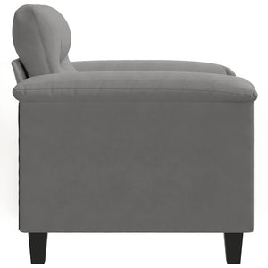 vidaXL Armchair Dark Grey 60 cm Microfiber Fabric