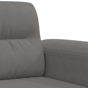 vidaXL Armchair Dark Grey 60 cm Microfiber Fabric