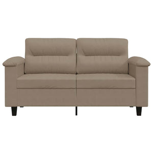 2-Sitzer Sofa Taupe Mikrofaser 120 cm