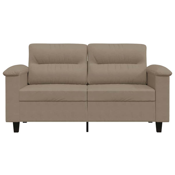 2-Sitzer Sofa Taupe Mikrofaser 120 cm