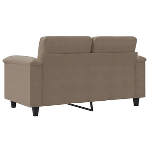 2-Sitzer Sofa Taupe Mikrofaser 120 cm