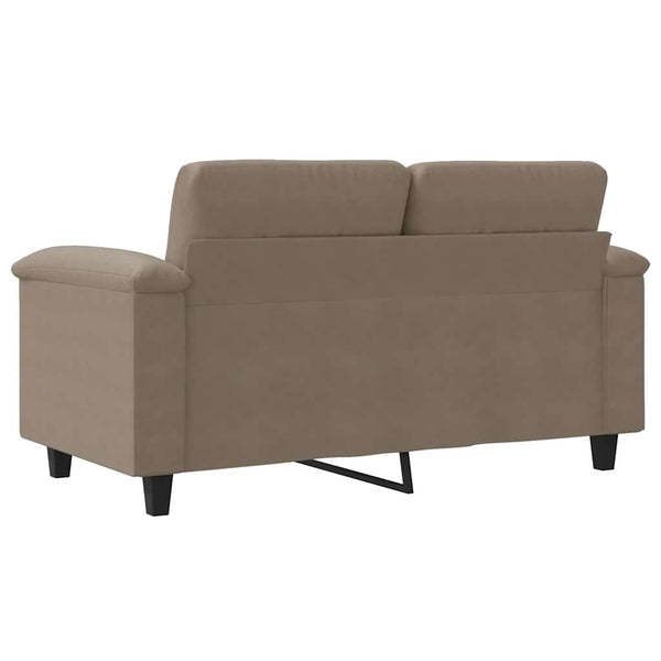 2-Sitzer Sofa Taupe Mikrofaser 120 cm